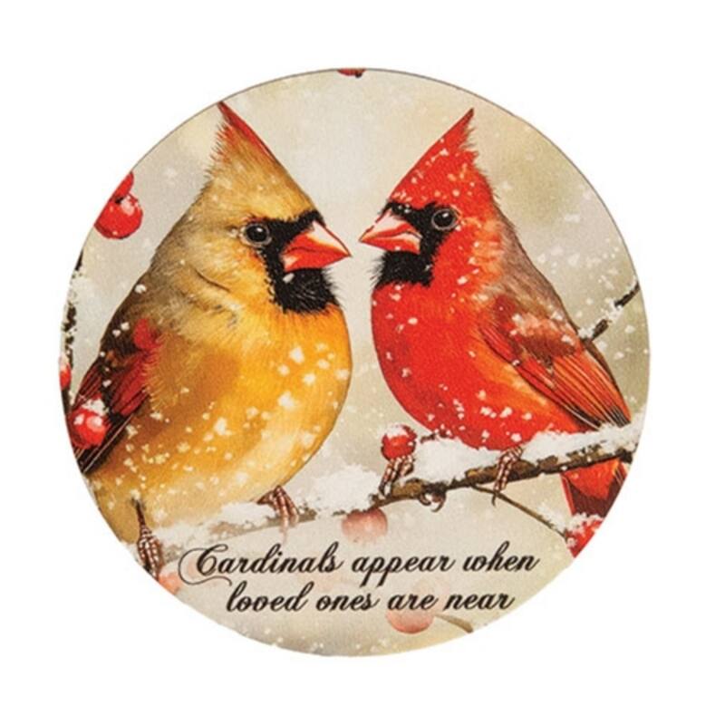 Cardinals Appear Round Magnet - 3 Asstd. - Multi