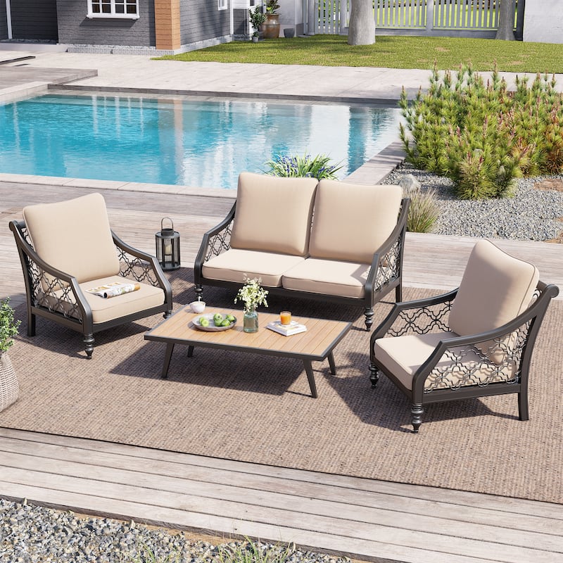 Crestlive Outdoor Deep Seat Cushion Set