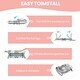preview thumbnail 6 of 7, Portable Collapsible Baby Infant Bathtub with Thermometer and Removable Basket - 27.17”L x 8.46”W x 16.34”H