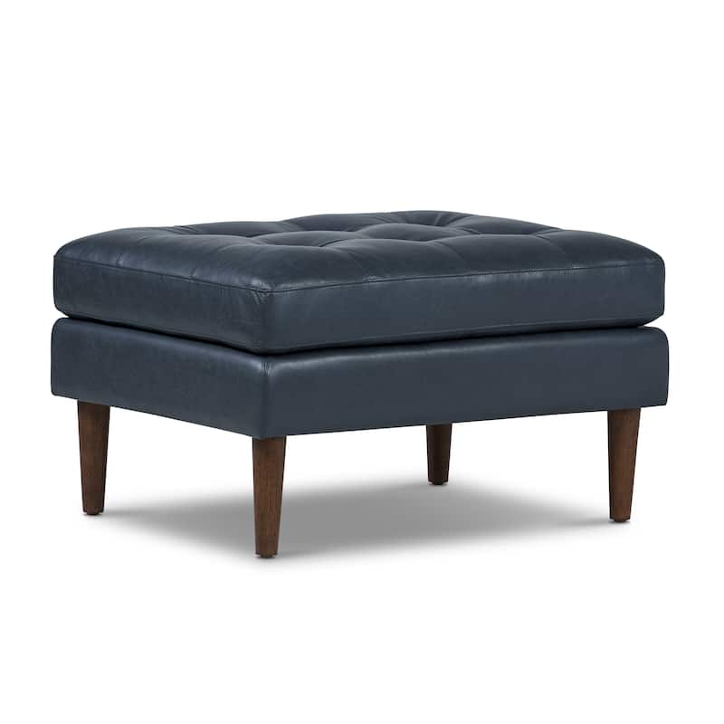 Poly & Bark Napa Ottoman - Full Grain Genuine Italian Leather
