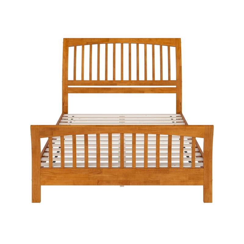 AFI Orleans Solid Wood Low Profile Platform Bed with Matching Footboard