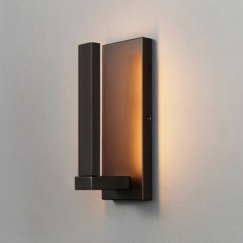 Globe Electric 91010345 12" Tall LED Outdoor Wall Sconce