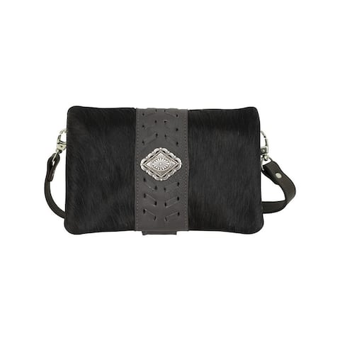 American West Western Handbag Grab-And-Go Brindle Hair On - 9.5 x 7 x 3