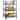 Kitchen Storage Rack with Wheels and Mesh Baskets,3-Tier Freestanding Metal Kitchen Bakers Rack & Fruit Vegetable Basket