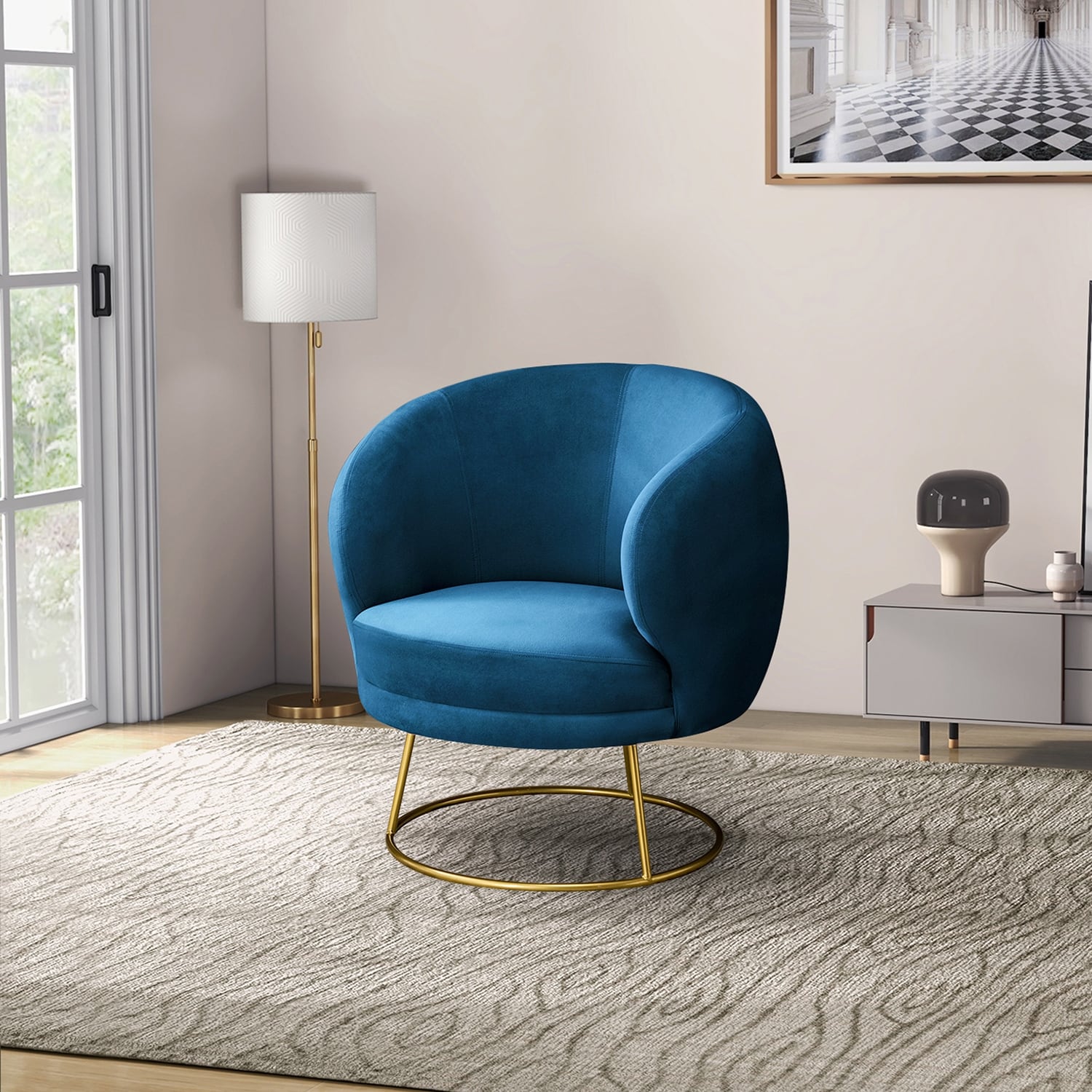 Modern curved store chair