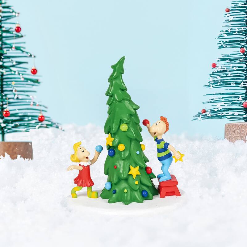 department 56 dr seuss who ville christmas tree figurine #4059423