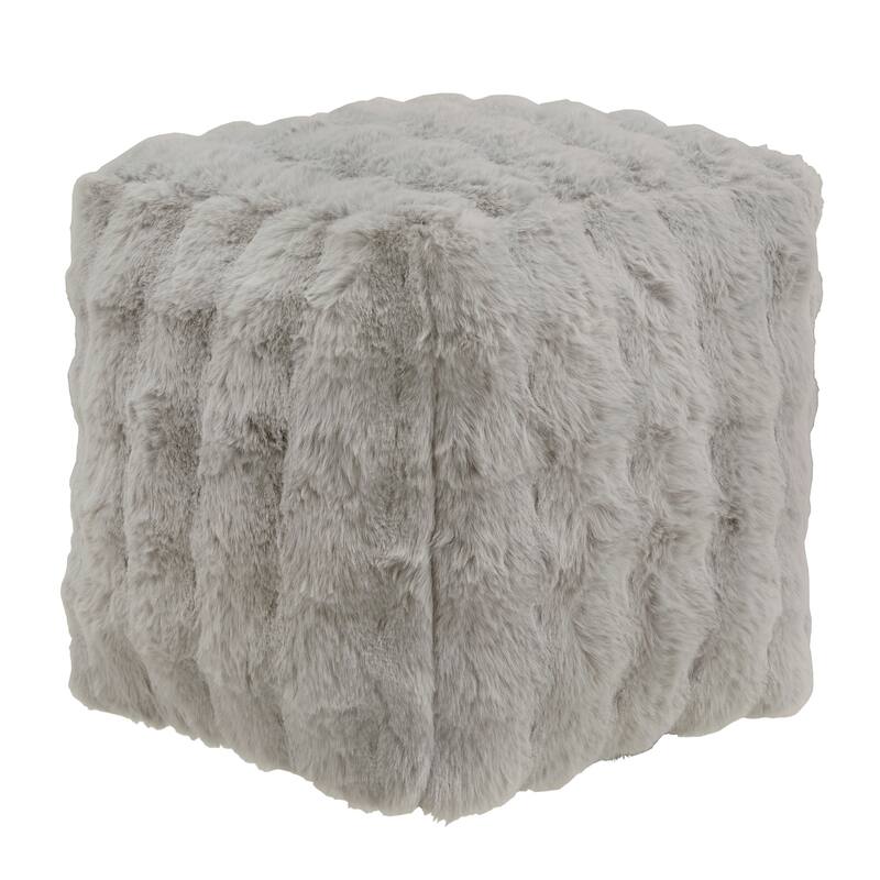 Brunico Upholstered Square Pouf Ottoman by iNSPIRE Q Bold