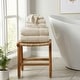 preview thumbnail 90 of 193, Linery & Co. Cotton Diamond Waffle Texture Bath Towels. 6 Piece Set - Oatmeal