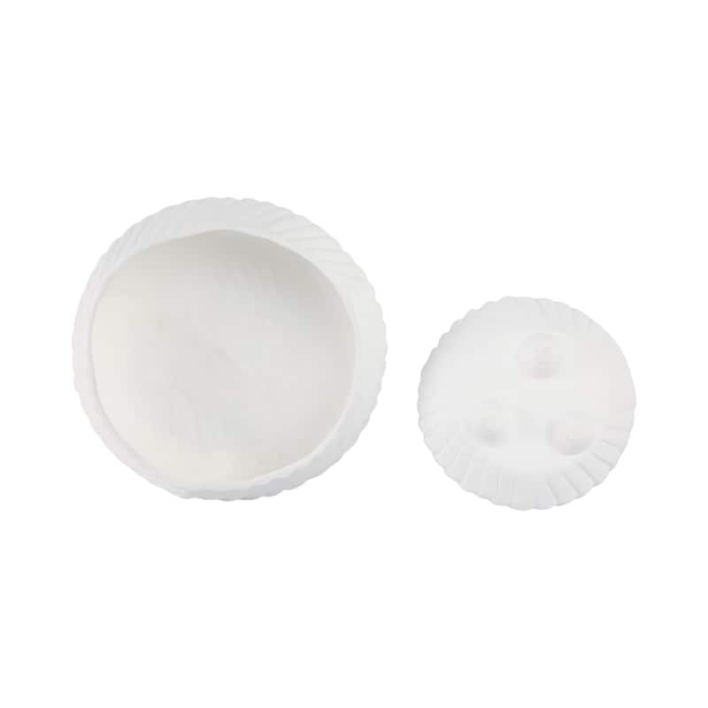 Pottery Tapered Decorative Bowls Sculpted Textured Design (Set of 2) - 15" x 15" x 5.75"
