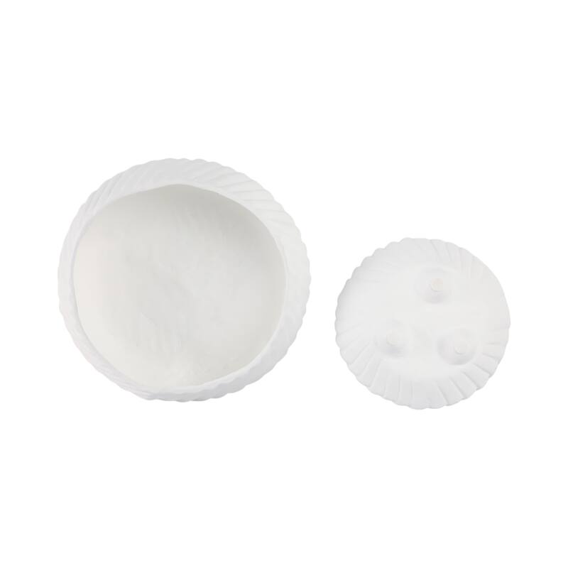 Pottery Tapered Footed Sculpted Textured Bowls-Set of 2-11",15" - 15.0"