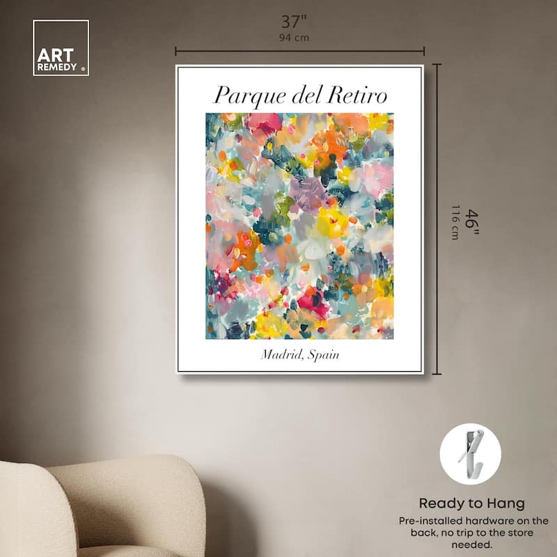 Retiro Park Canvas by Art Remedy