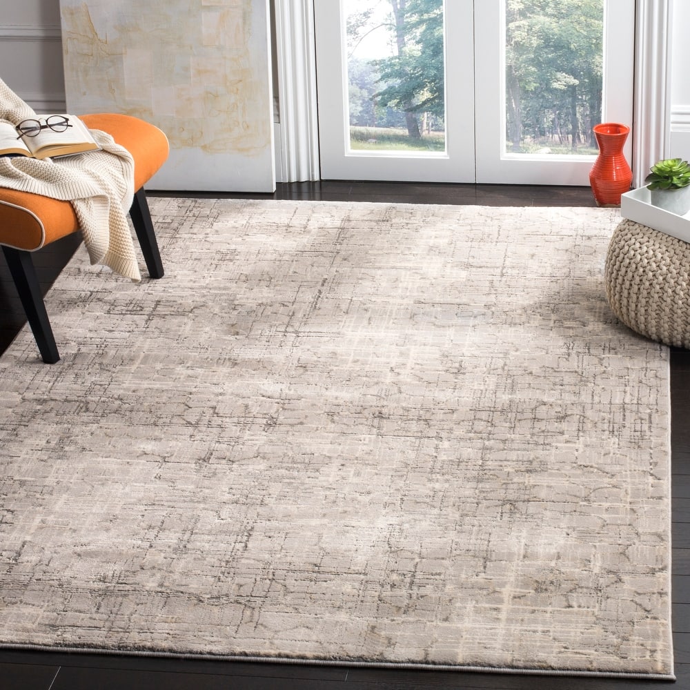 SAFAVIEH Meadow Stan Modern Abstract Grey Area Rug