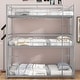 preview thumbnail 20 of 24, Metal Triple Bunk Bed with 2 Front Ladders, 3 Bunk Bed for Kids Adults Bedroom