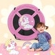 preview thumbnail 15 of 114, Goplus 40" Flying Saucer Tree Swing Indoor Outdoor Play Set Kids - See Details Pink-Unicorn