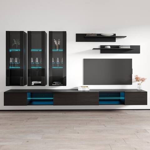 Strick & Bolton Hadi 7-piece Wall-mounted Entertainment Set