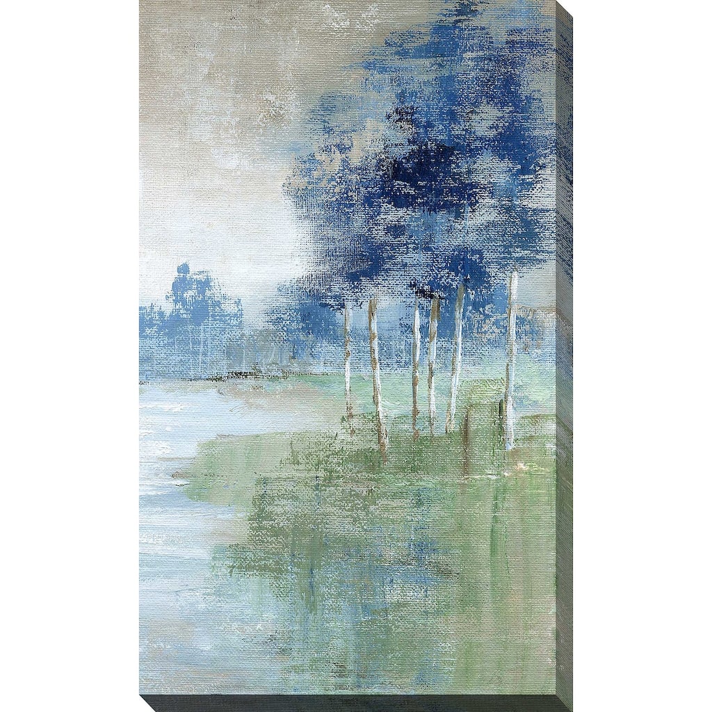 "Birch River I (Vertical)" by Nan Print on Canvas