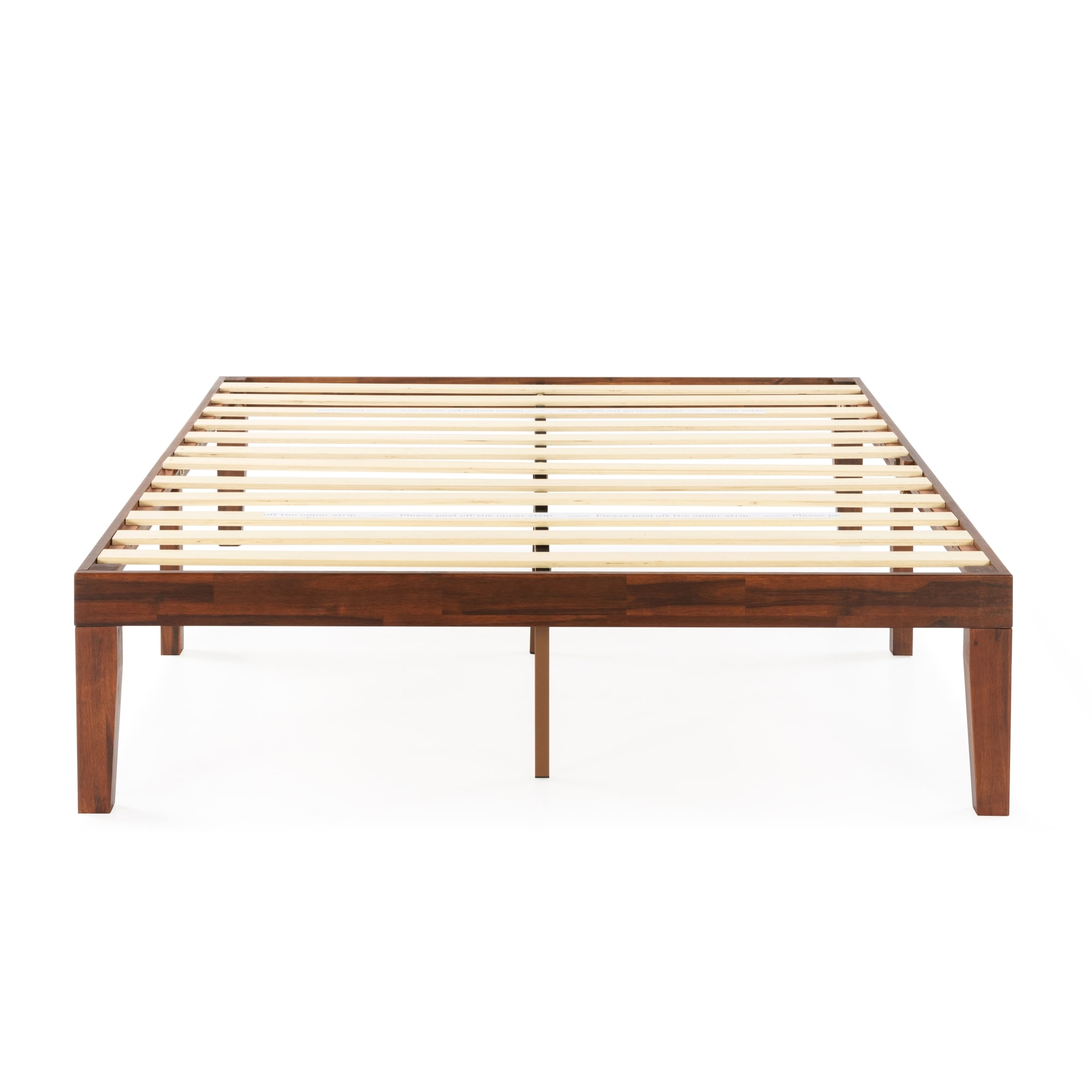 16 Inch Classic Solid Wood Platform Bed Frame in Multiple Finishes