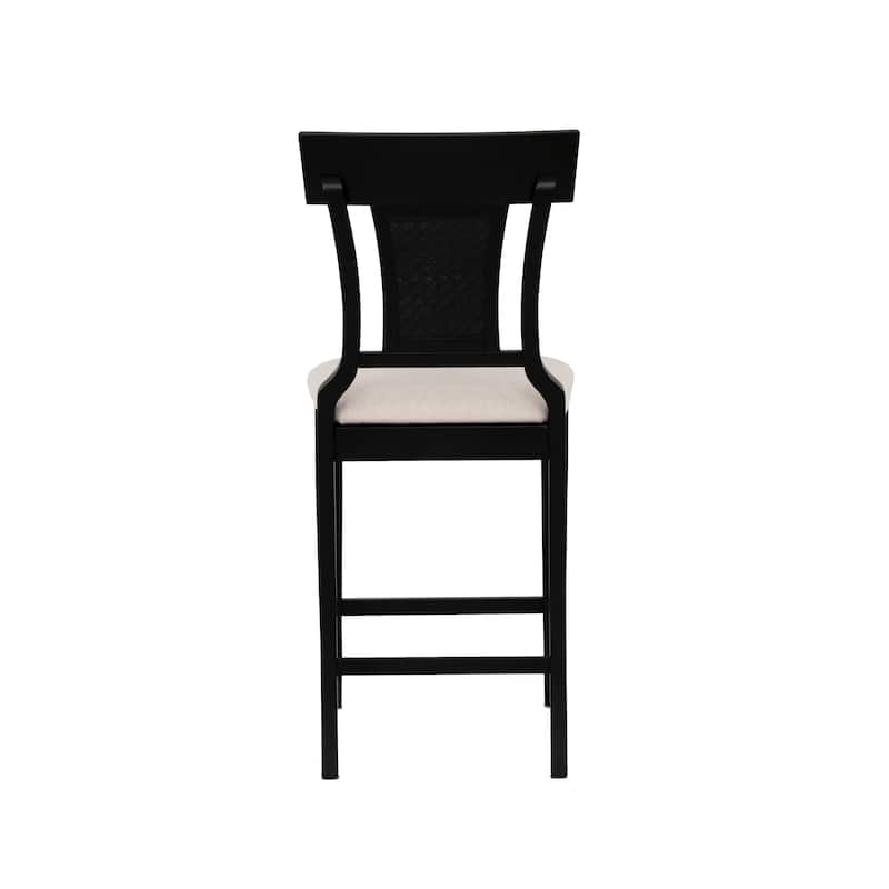 Ryder Handwoven Rattan Farmhouse Counter Stool
