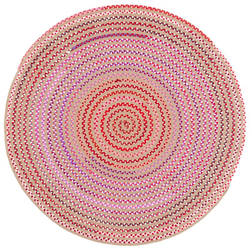 SAFAVIEH Handmade Braided Olalla Jute Blend Reversible Rug