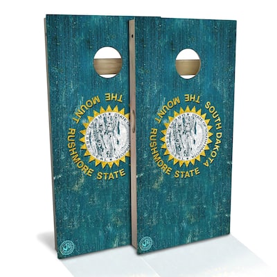 South Dakota Flag Outdoor Cornhole Board Set