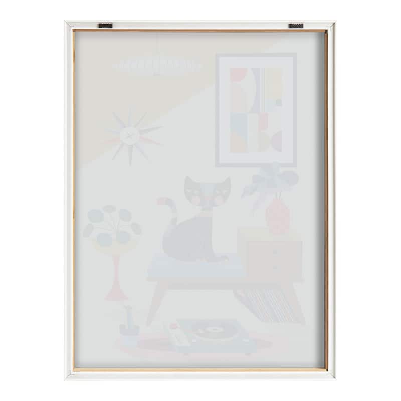 Kate and Laurel Blake Record Player Framed Printed Art by Rachel Lee