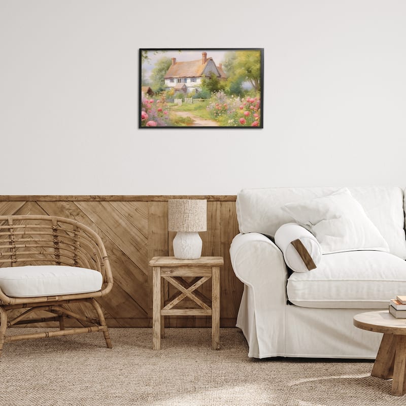 Stupell Nature Filled Cottage Garden Framed Giclee Art Design By Nini Art