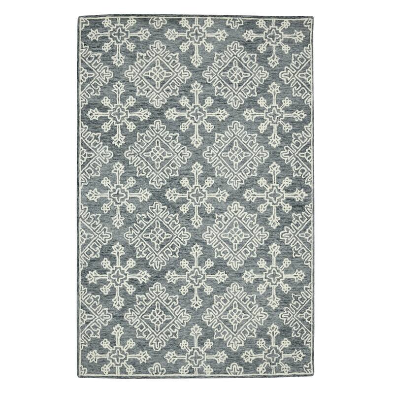 HomeRoots Geometric Transitional Rectangle Area Rug - 132.00 in. x 96.00 in. x 0.40 in.
