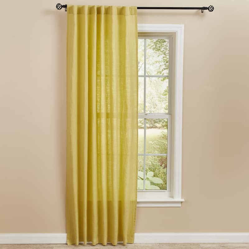 Split P Pear Linen Hidden Tab Panel 84"L - 50" x 84"