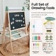 preview thumbnail 2 of 7, Tiny Land® Magnitales Easel for Kids - Green