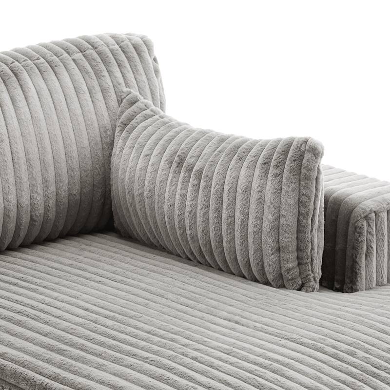 DREAMSIDEA Oversized Right Facing Chaise Lounge Lofa
