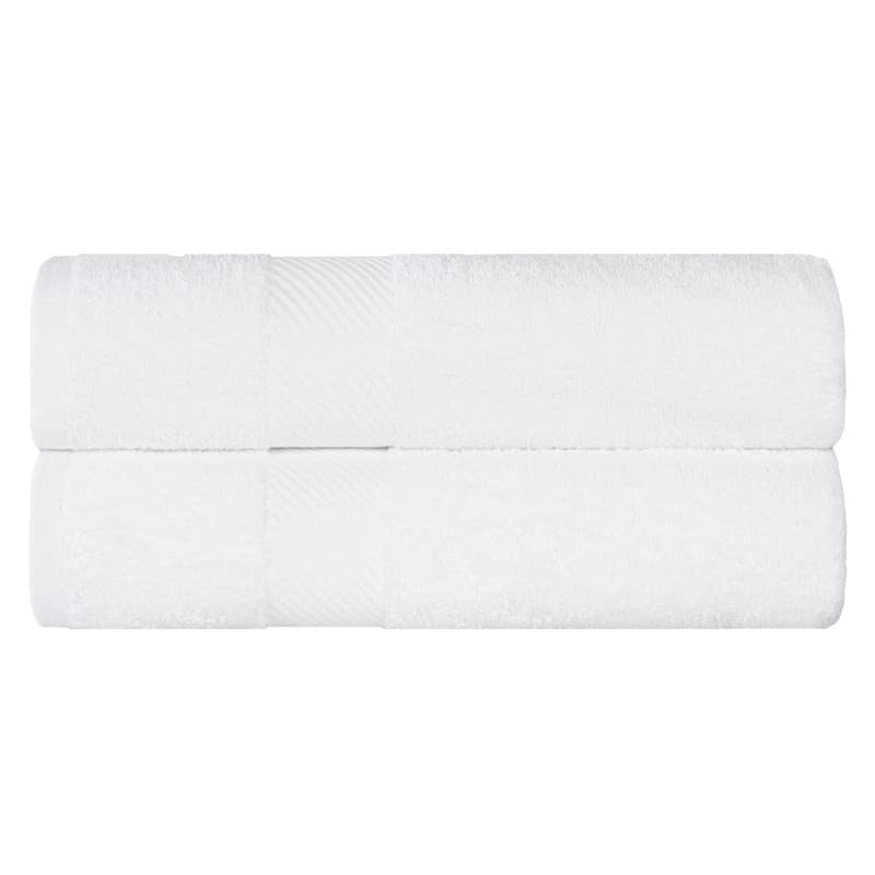 Superior Luxury Solid Highly Absorbent Egyptian Cotton Bath Sheet Towel - (Set of 2)