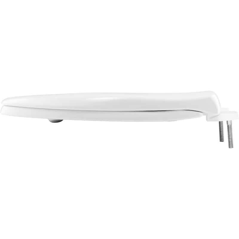 Bemis 790TDGSL Round Hospitality Plastic Closed-Front Toilet Seat and