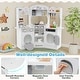preview thumbnail 15 of 28, Honeyjoy Corner Kitchen Playset with Coffee Machine Oven Microwave - See Details