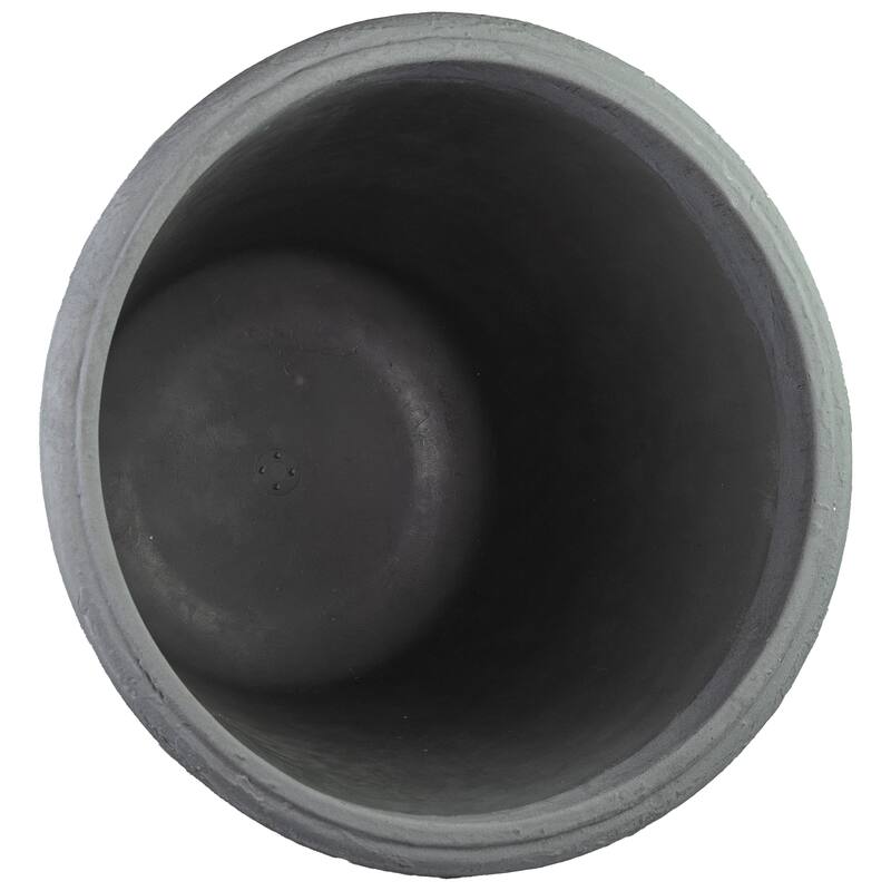 Sunnydaze Anjelica Polyresin Large Round Outdoor Planter