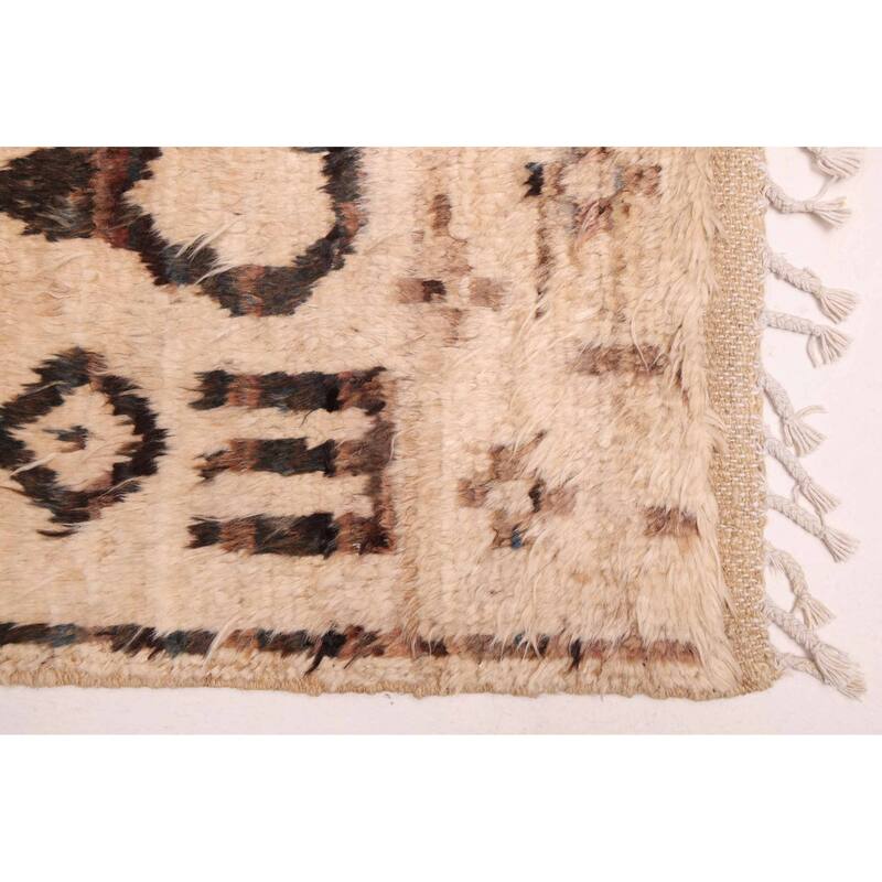 ECARPETGALLERY Hand-knotted Pak Finest Marrakesh Tan Wool Rug - 8'7 x 9'9