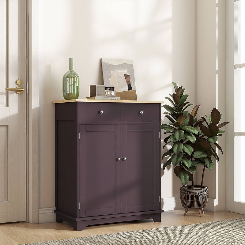 Versatile Kitchen Sideboard Accent Cabinet Entryway Cabinet with Drawers, Buffet Cabinet Hallway Cabinet Dining Cabinet