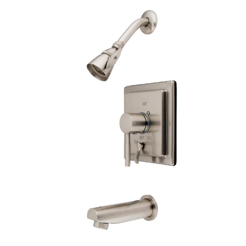 Kingston Brass Concord Single-Handle Tub and Shower Faucet - Brushed Nickel