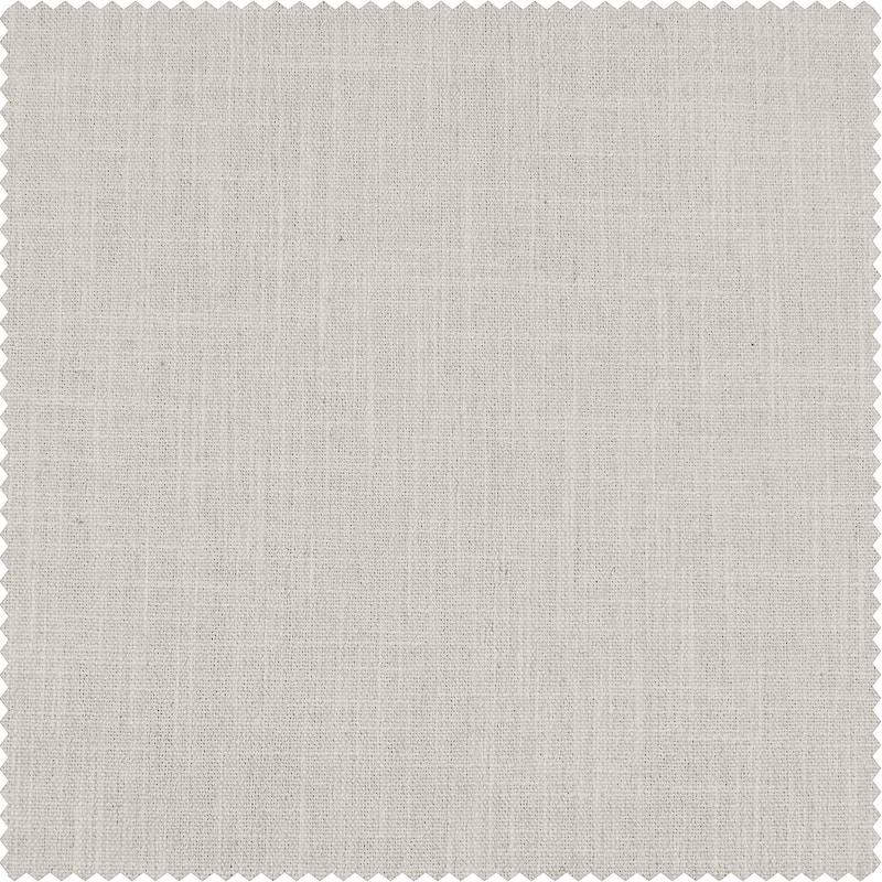 Exclusive Fabrics Basic Faux Linen Curtain Pair - 2 Panels - Light Filtering Window Curtains