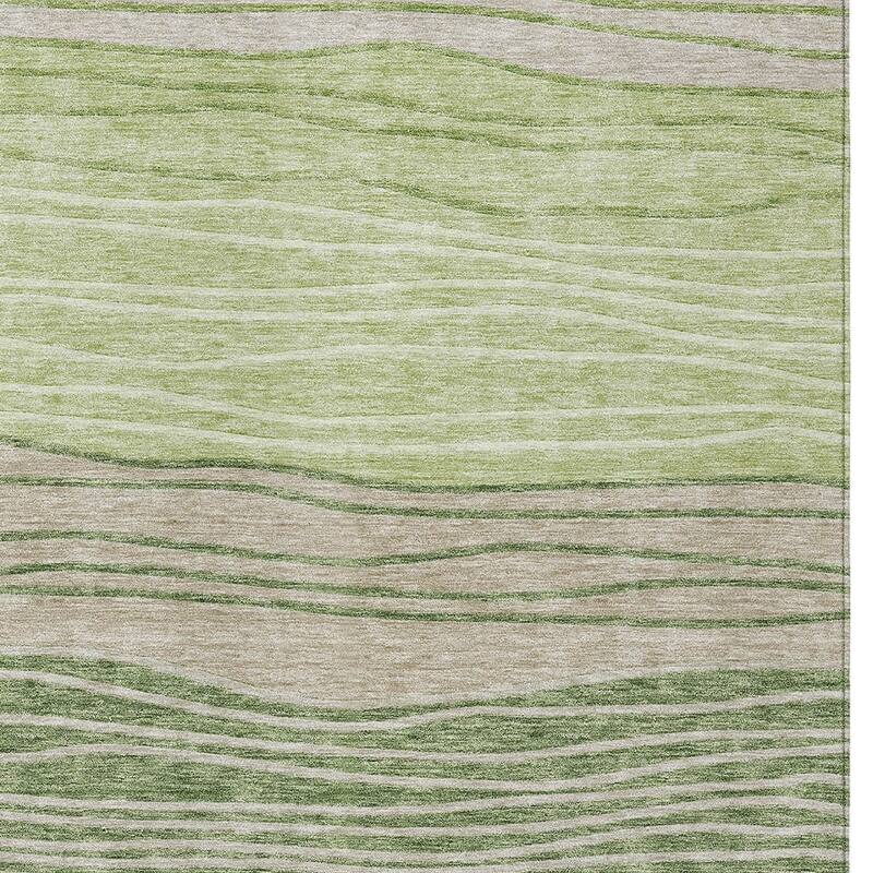 HomeRoots Striped Transitional Rectangle Outdoor Rug