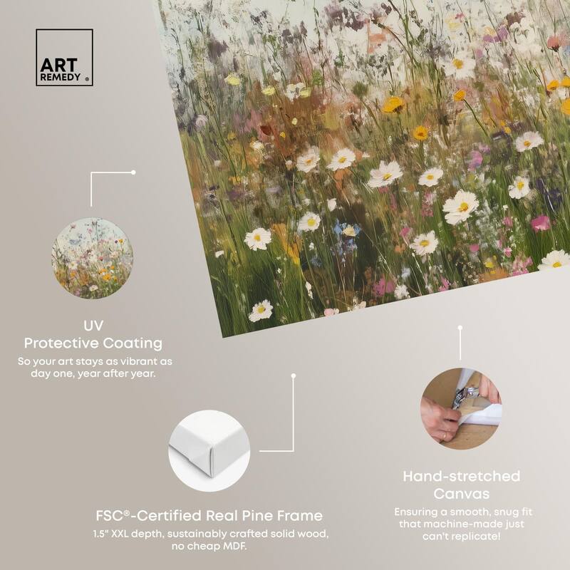Glimmering Glade Garden III Canvas by Art Remedy, Gallery Wrapped
