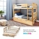 preview thumbnail 9 of 42, Max and Lily Twin Bunk Bed with Storage Drawers