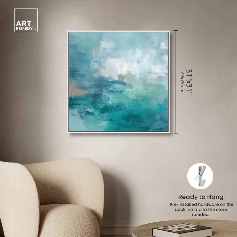 Green Blue II Canvas by Art Remedy