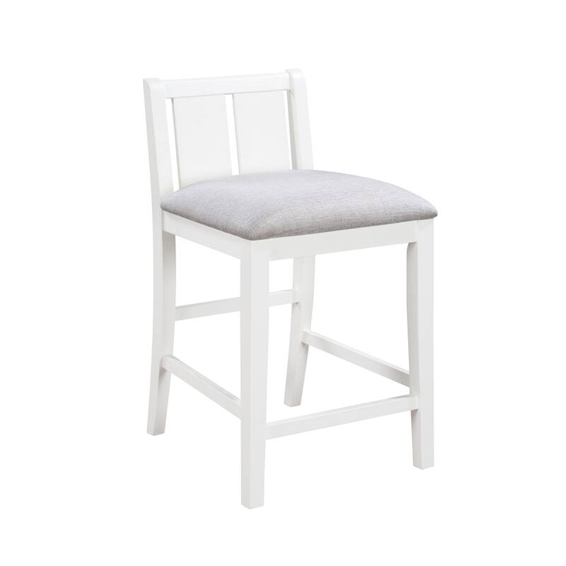 Small Space Counter Height Dining Table with Shelves and 2 Chairs