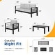 preview thumbnail 24 of 47, Royalcraft 4-Piece All-Aluminum Patio Set with 5" Cushions & 3.2" Widened Armrest, Seats 5, 250 lbs - 4-Piece Sets