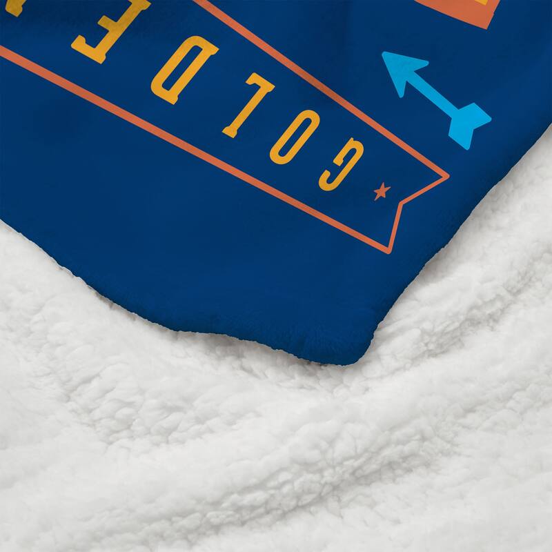 NBA Hardwood Classics Warriors Silk Touch Sherpa Throw Blanket