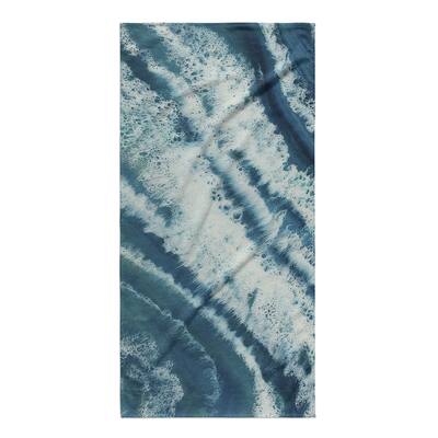 TROPICAL WAVES Beach Towel By Christina Twomey - 36" x 72"