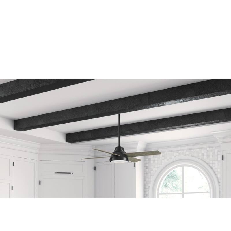 Casablanca 54" Levitt Ceiling Fan with LED Light Kit and Wall Control - Modern Industrial, Rustic
