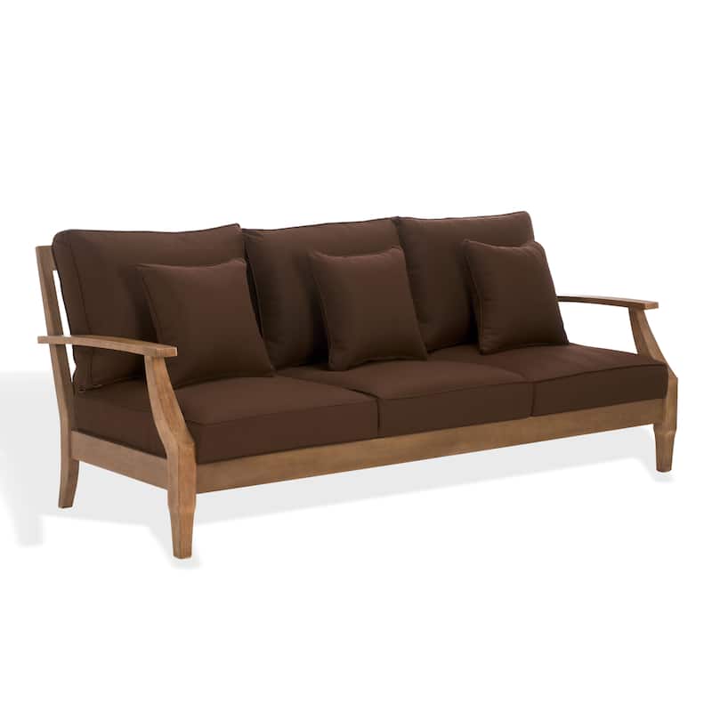 SAFAVIEH Couture Martinique Wood Patio Sofa