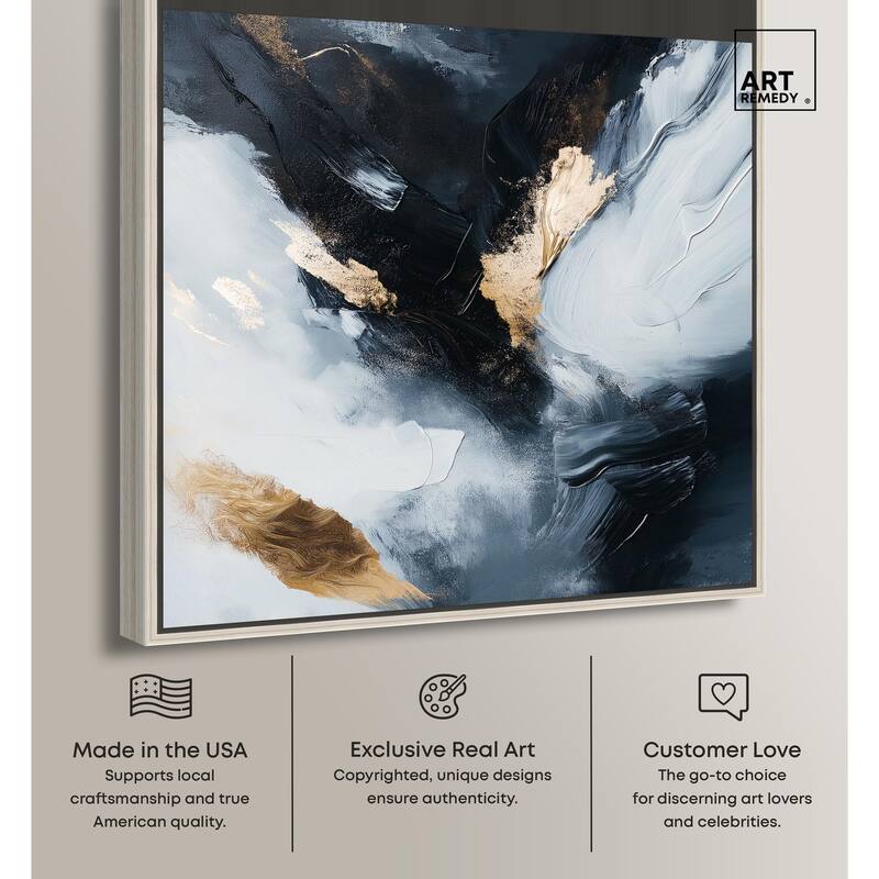 Golden Spark II Canvas by Art Remedy