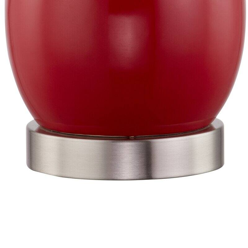 28.5" Ceramic Table Lamp Set with USB (Set of 2)